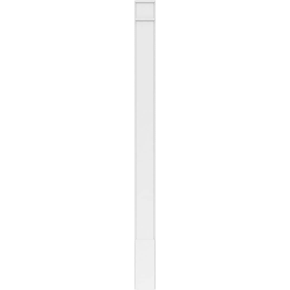 Plain PVC Pilaster with Decorative Capital & Base (Pair) R643