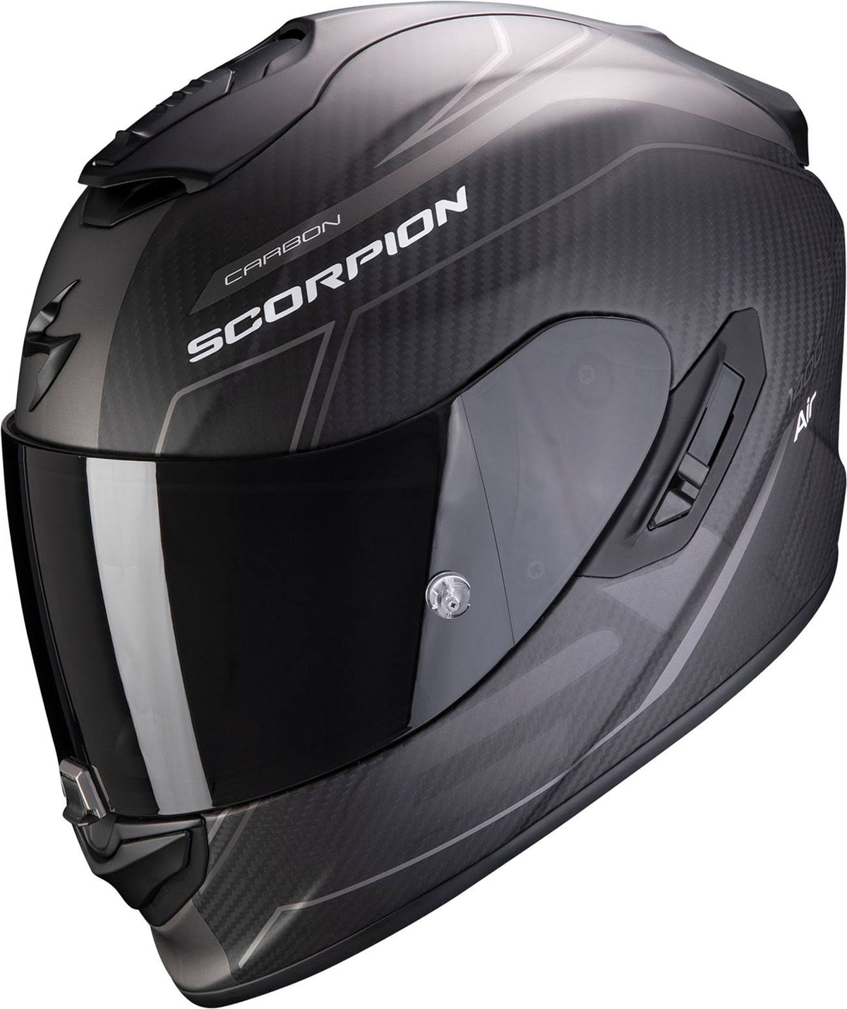 Carbon Beaux Matt Black Silver Helmet P68913