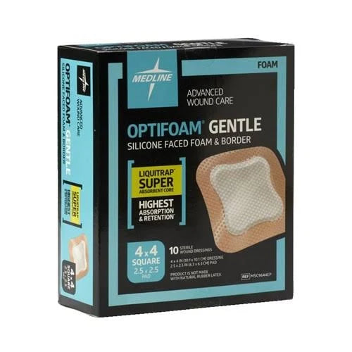 Silicone Faced Foam and Border Dressing 100/Case N82368