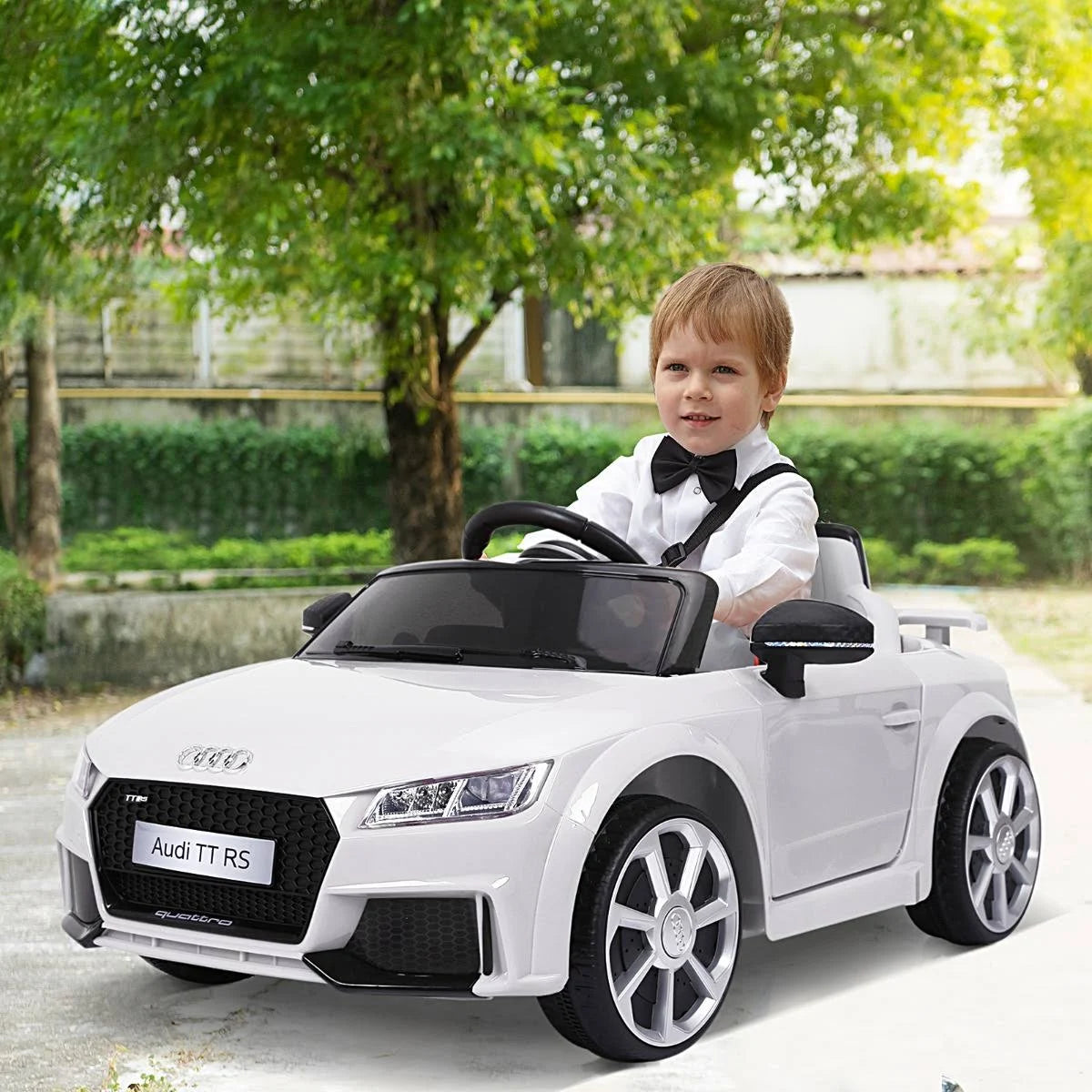 6V Kids Electric Ride on Toy Car with Remote Control - White X9962