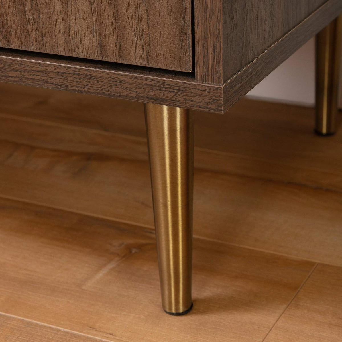 Natural Walnut Buffet with Faux Carrara Marble H85770