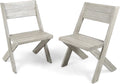 Acacia Wood Chairs Set of 2 L973