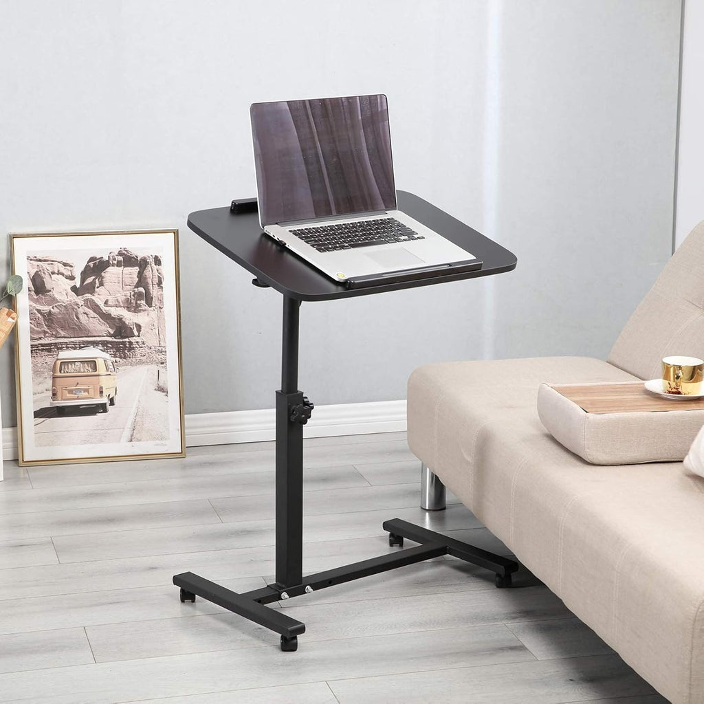 Adjustable Overbed Bedside Table with Wheels C70252