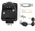 Keyless Entry Door Lock Latch Handle Knob Deadlock (Black) K701136