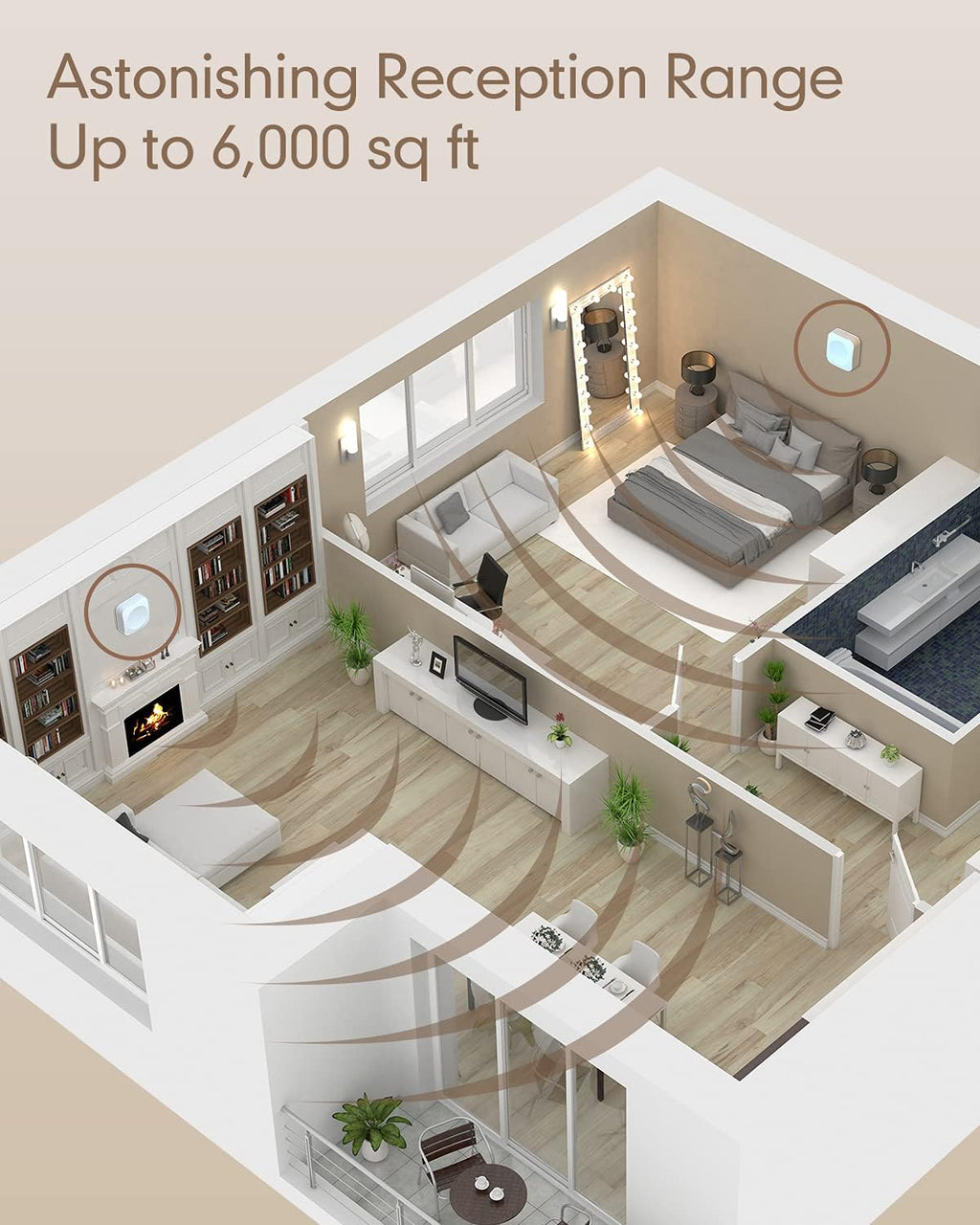 Cell Phone Booster for Home with 2 Indoor Antennas P9346