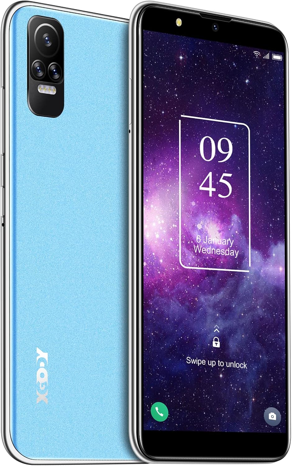 Unlocked Cell Phones, 6.1 Inch 4G Smartphones, Android 10.0 OS, Dual 5MP Camera, 3000 mAh Battery, Black J577757