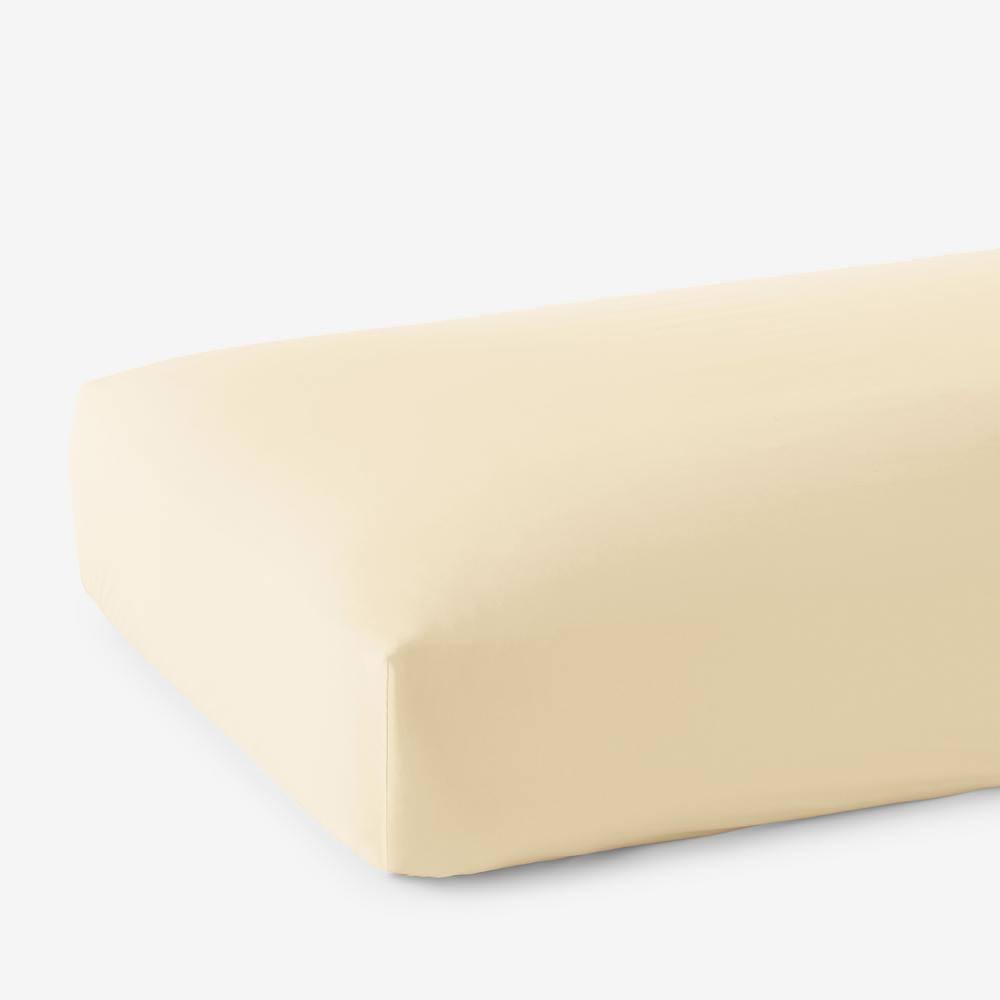 Pale Yellow 600-Thread Count Egyptian Cotton California King Fitted Sheet S607650