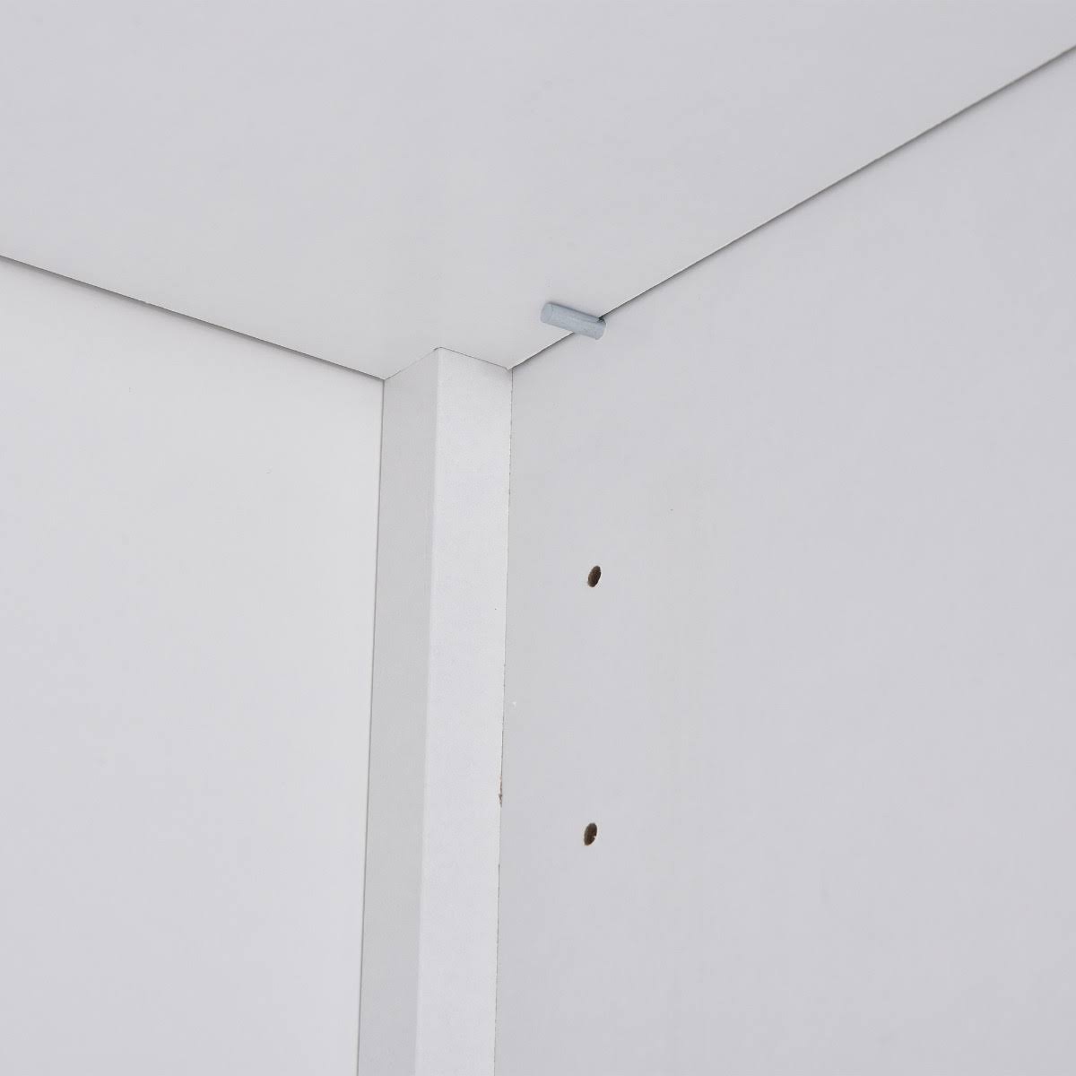 White Storage Cabinet Bookcase with Adjustable Shelves T1417