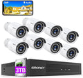 5MP PoE Security Camera System with Audio 3TB Hard Drive S916143