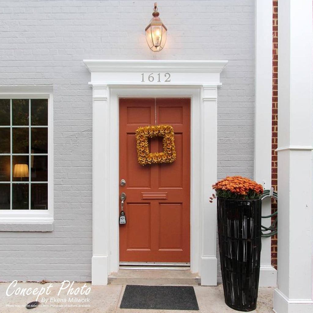 Plain PVC Pilaster with Decorative Capital & Base (Pair) R643