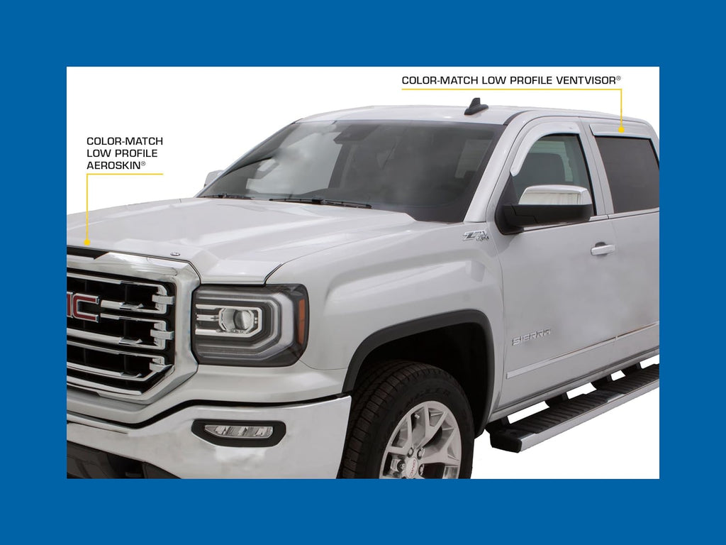 Summit White 4-Piece Side Window Deflector Set T580952