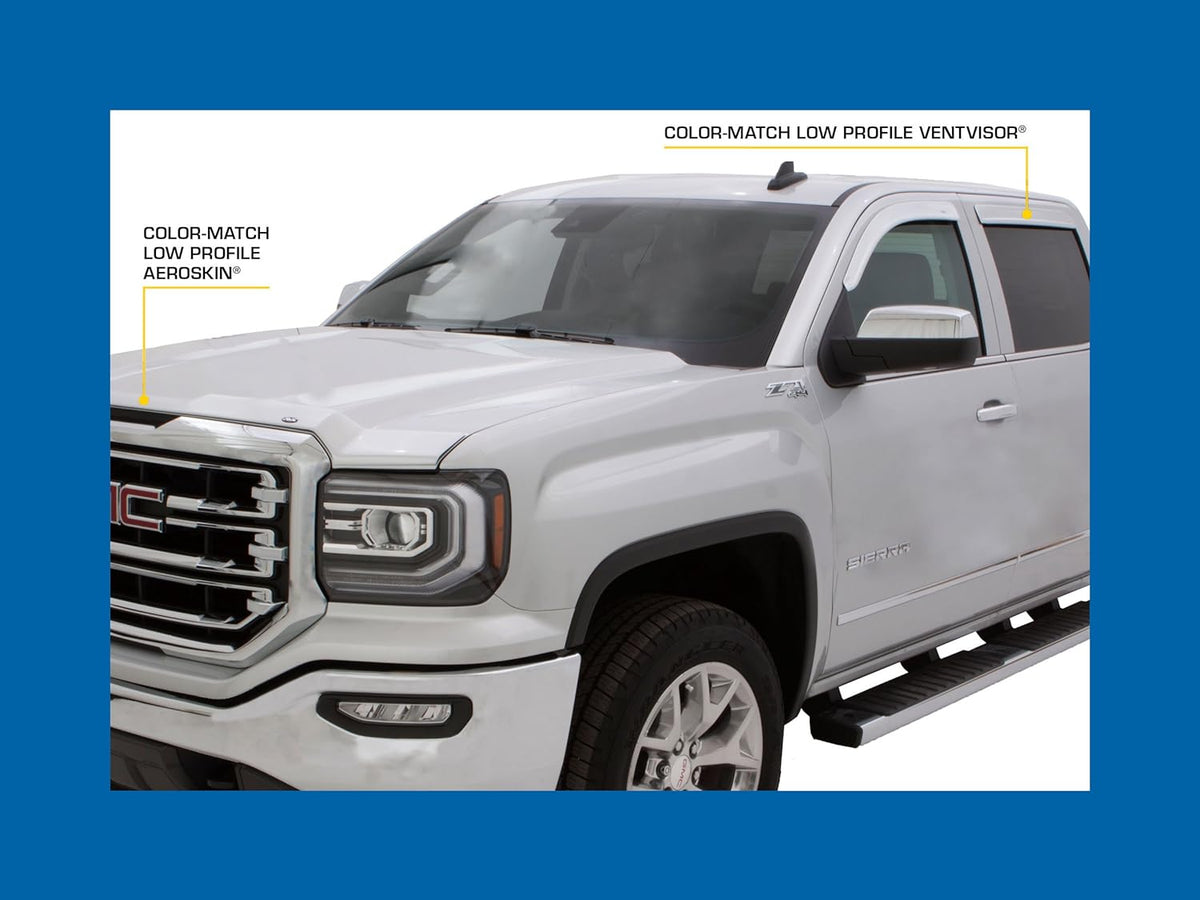 Summit White 4-Piece Side Window Deflector Set T580952