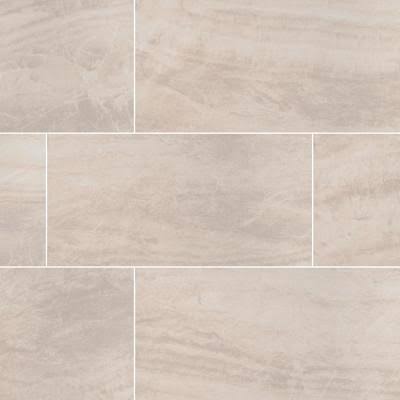 Cream 24 in. x 48 in. Matte Porcelain Floor and Wall Tile W513