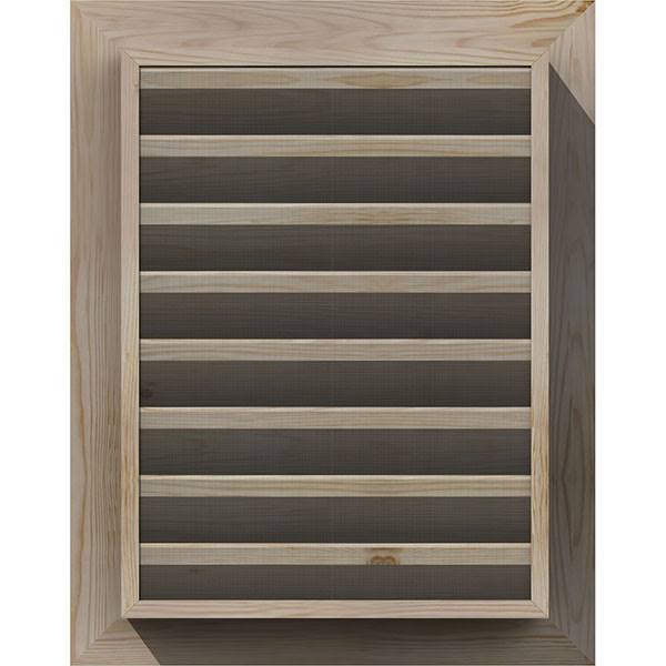 Unfinished Smooth Pine Gable Vent H261