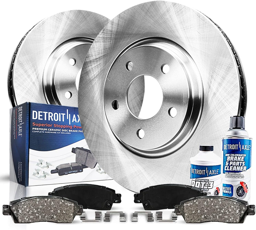 281mm Front Disc Rotors + Brake Pads 6pc Set I804525