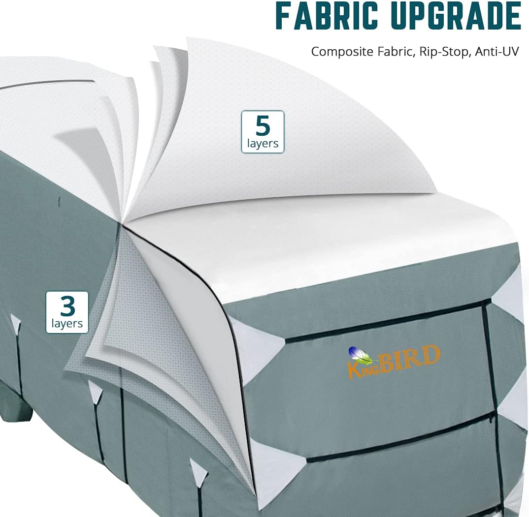 5th Wheel RV Cover 37'-41' Breathable Water-Proof Rip-Stop F756330