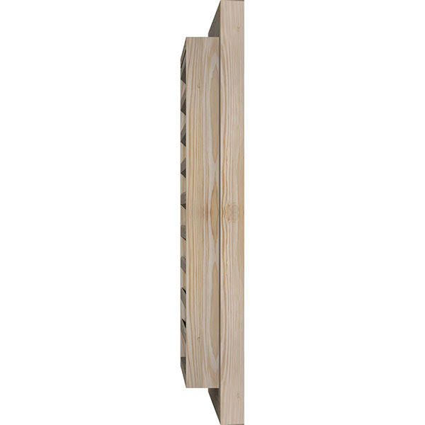 Unfinished Smooth Pine Gable Vent H261