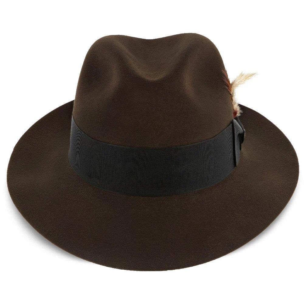 Beaver Fur Felt Fedora Hat F8598