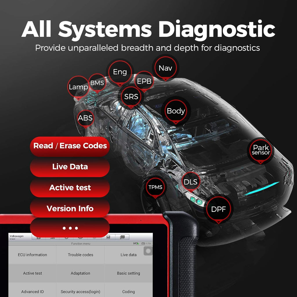 Automotive Scan Tool with ECU Coding G97785