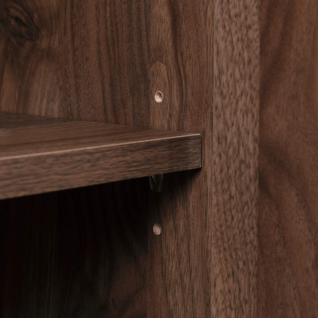 Natural Walnut Buffet with Faux Carrara Marble H85770