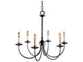 6-Light Candle-Style Chandelier Bronze T75568