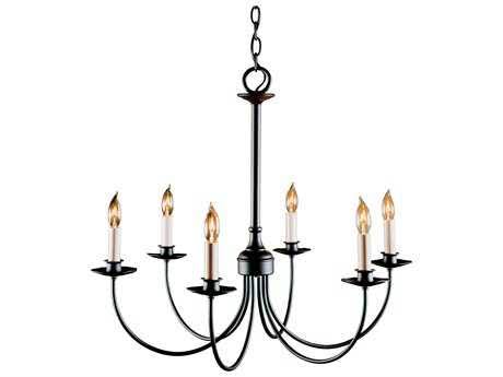 6-Light Candle-Style Chandelier Bronze T75568