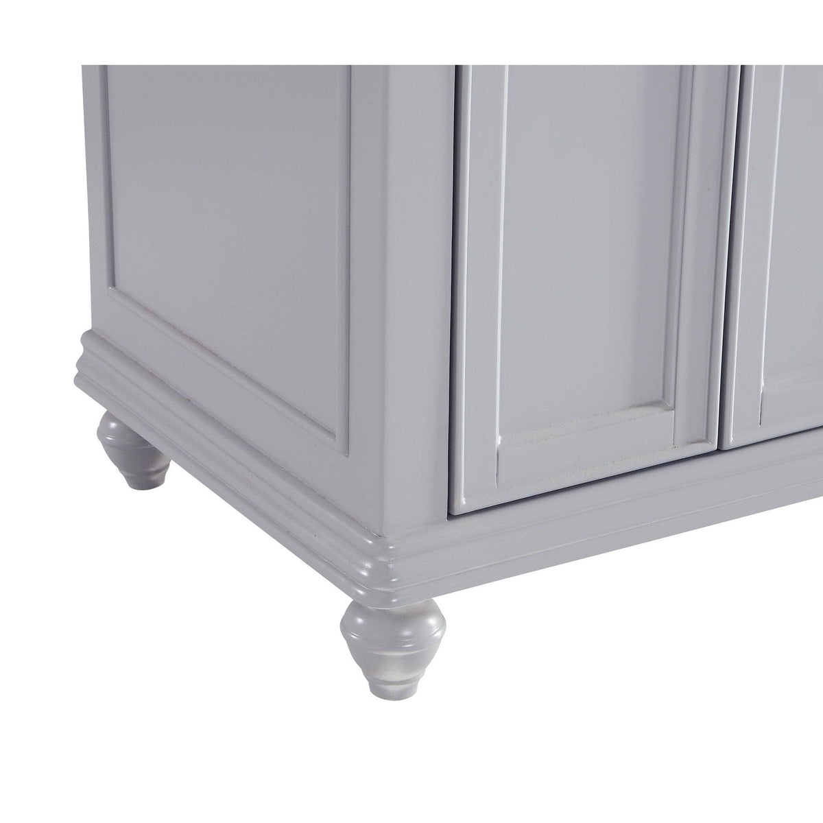 Grey 18 inch Bathroom Vanity Cabinet Set with Granite Top T2343