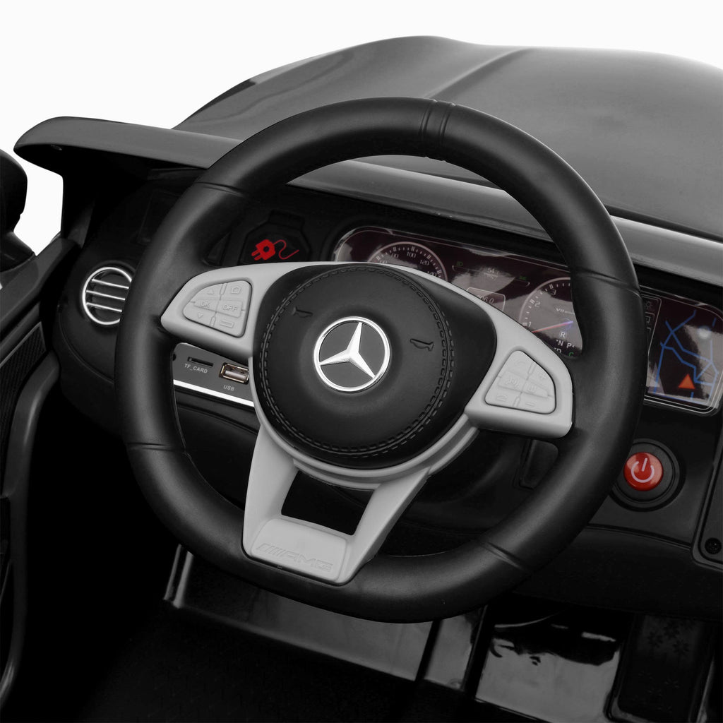 12V Kids Ride-On Car with Parent Control, MP3, 3 Speeds - Black G3265