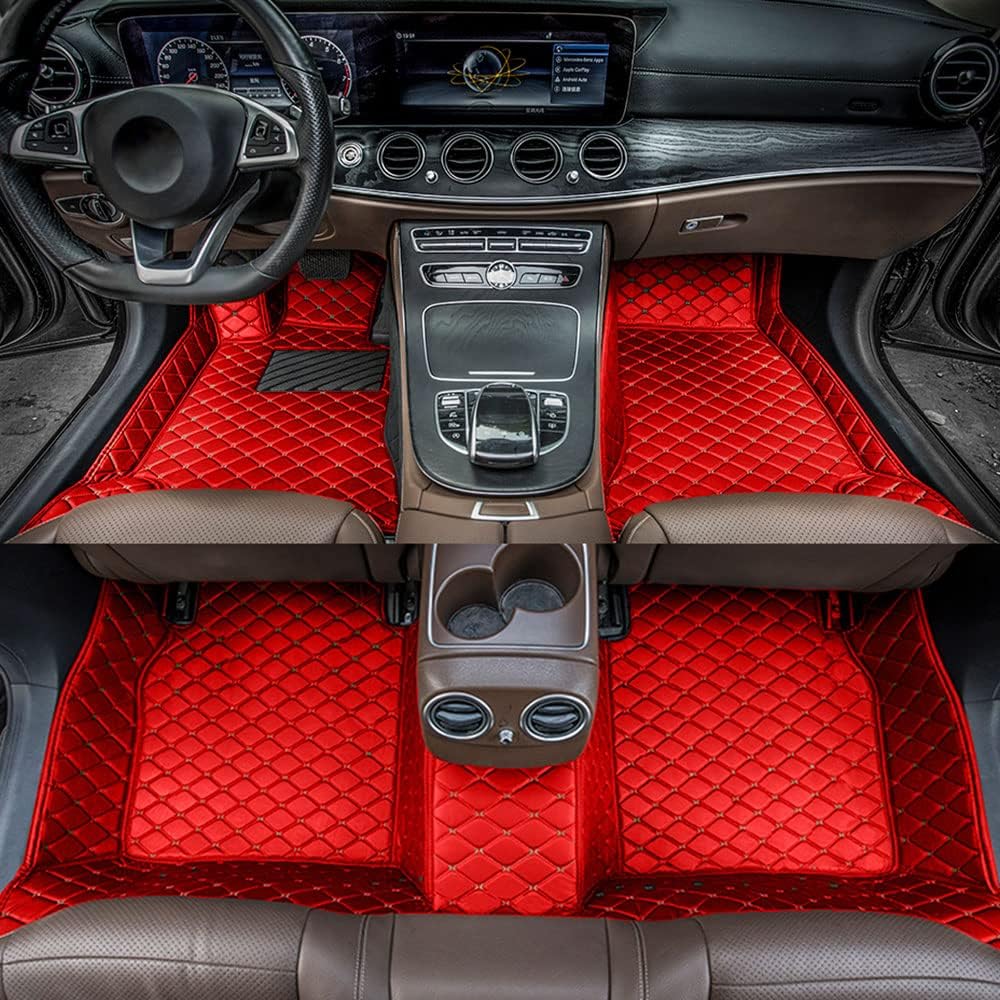 All Weather Non-Slip Leather Car Floor Liners E8061