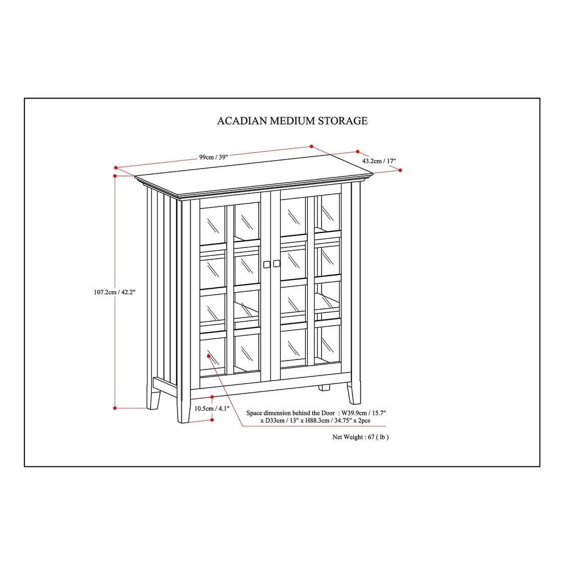 Solid Wood Storage Cabinet J11338