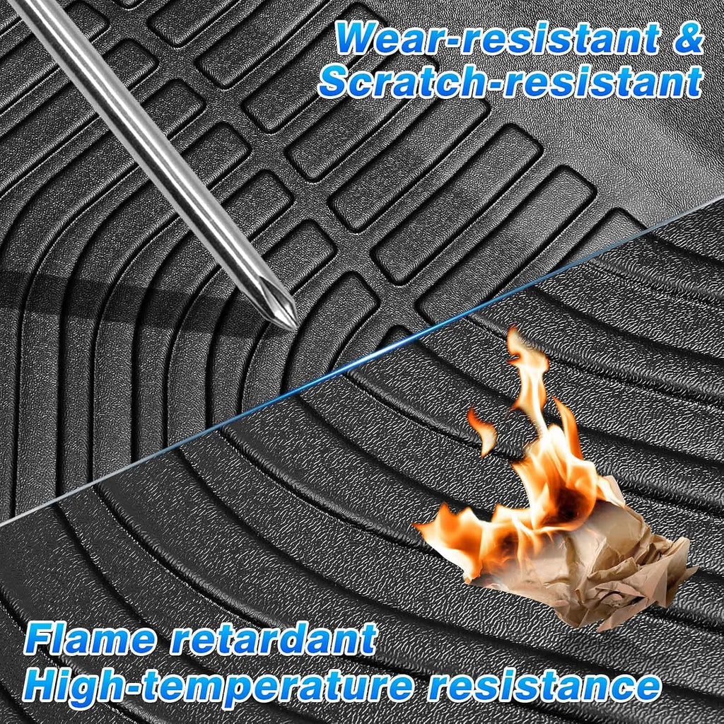 All Weather Floor Liners 1st and 2nd Row Carpet Protection Mat Set O271998
