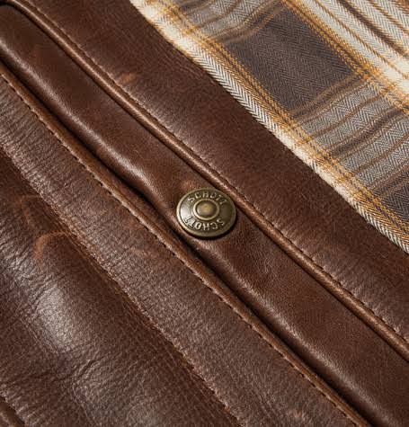 Brown Leather Jacket S733