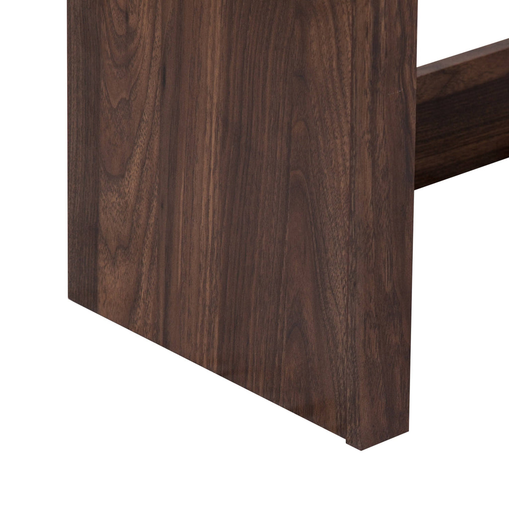 Walnut 53-inch Wood Desk Hutch A368