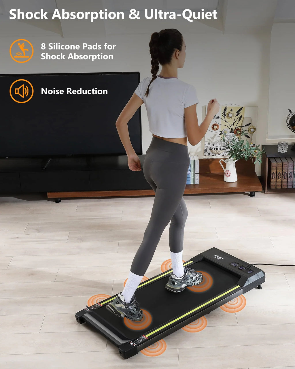 Walking Pad Treadmill 265 lb Capacity with LCD Display M428