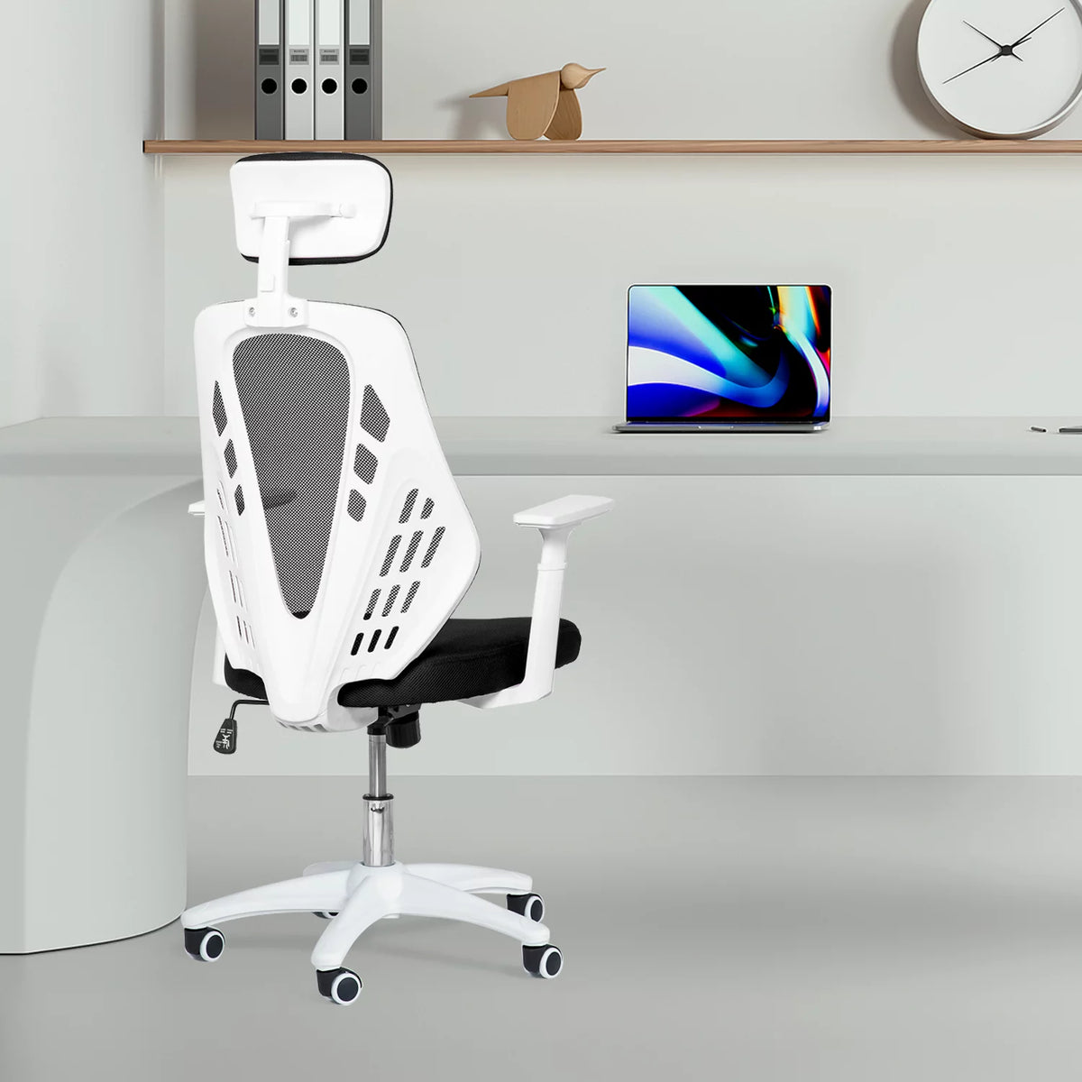 Black Mesh High Back Task Chair with Headrest A102