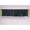 Black Rod Pocket Sari Valance Pair J9760