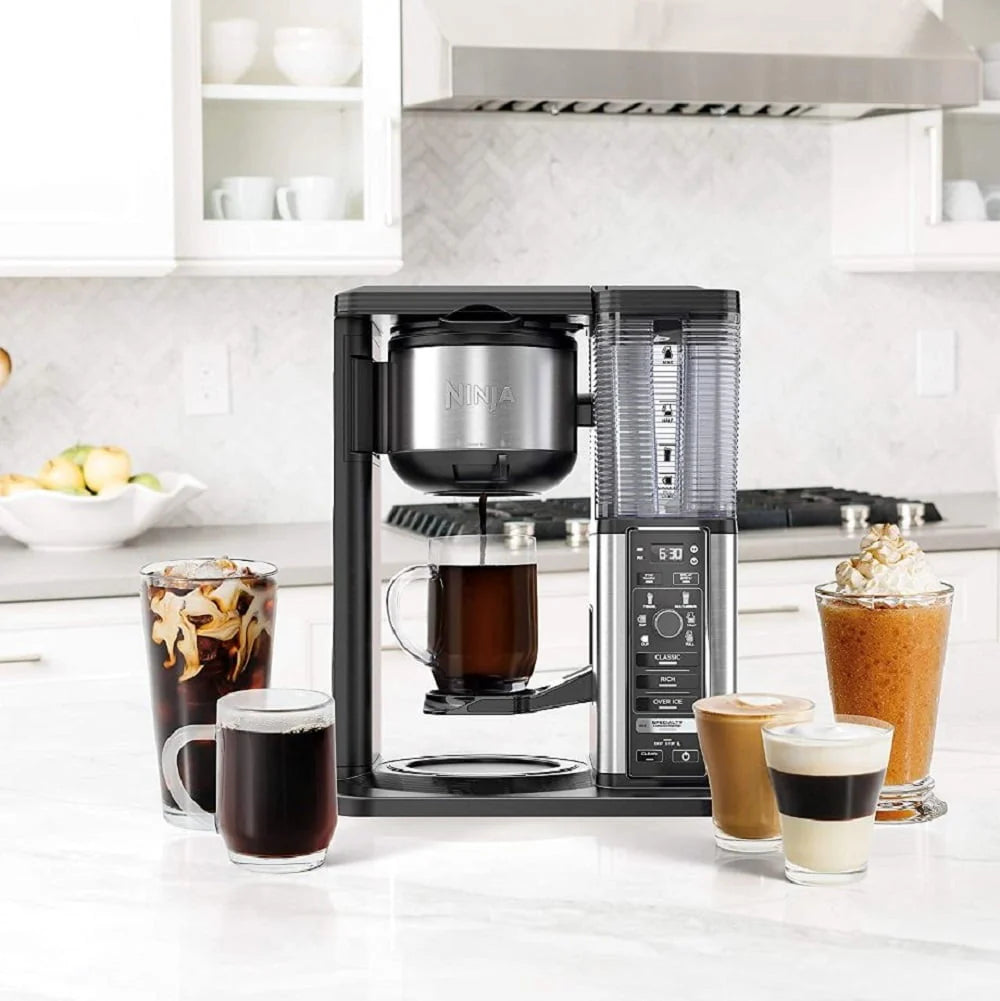 Specialty Coffee Maker with Frother and Glass Carafe S4407