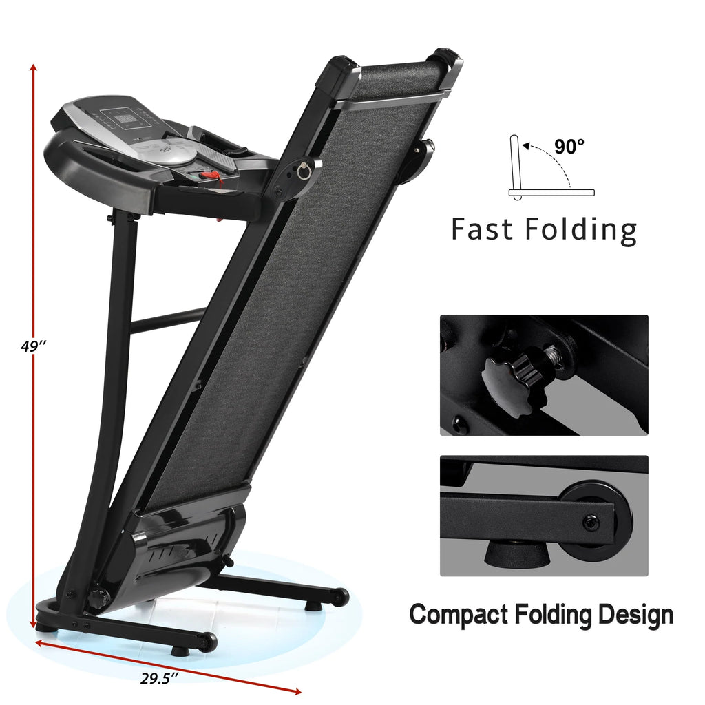 Folding Electric Treadmill with Incline U6412