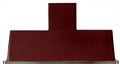 60 in. Burgundy Wall Mount Range Hood with 600 CFM Blower U4299