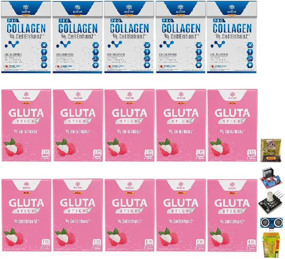 Collagen Gluta Set 5 + 10 Sachets E325