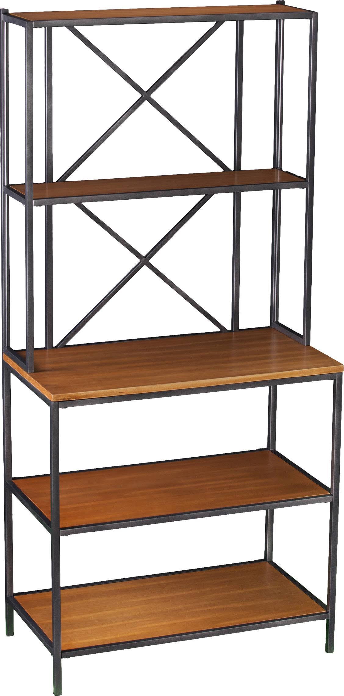 Black Two-Tone Bakers Rack D726967