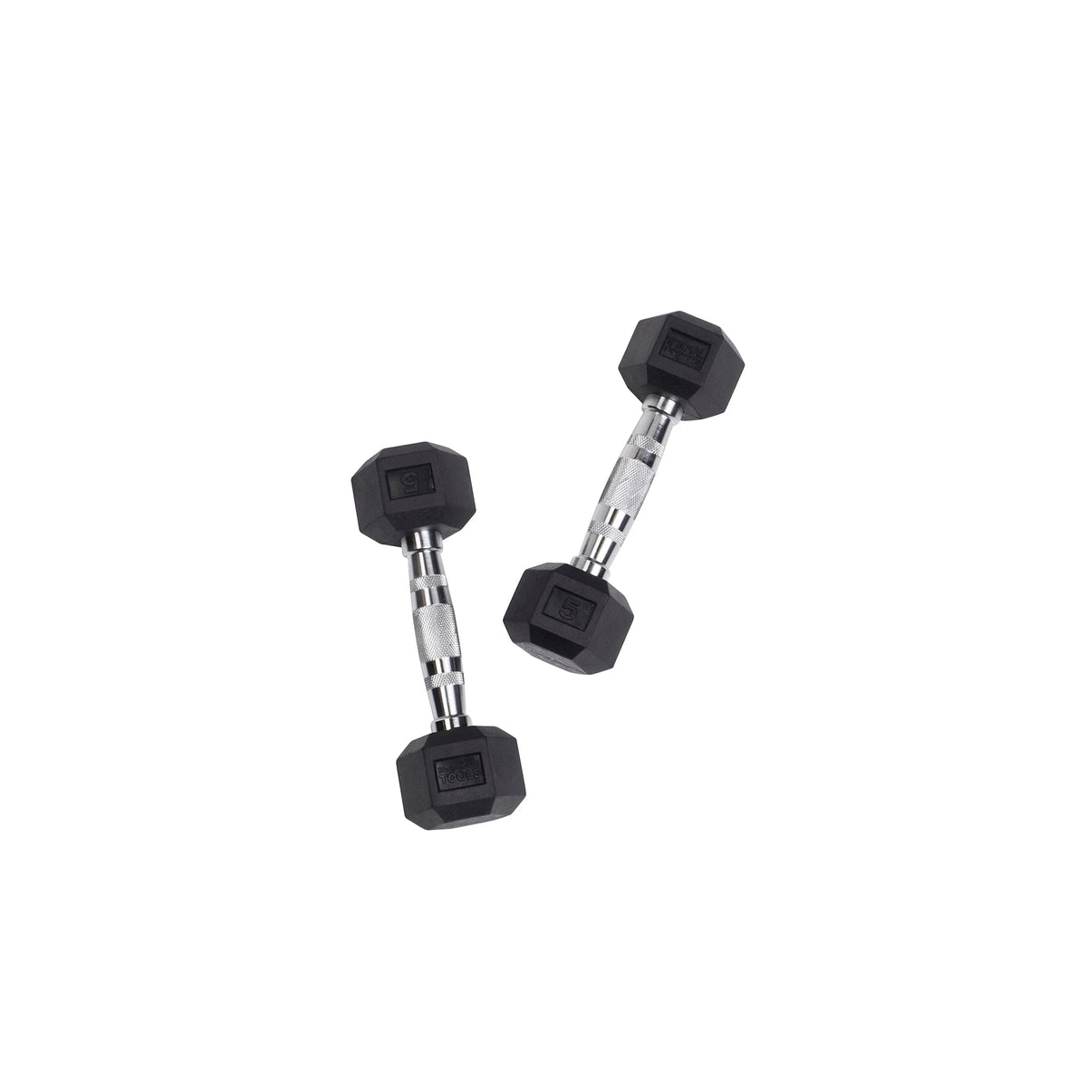 60 lbs. Rubber Hex Dumbbell Set A618