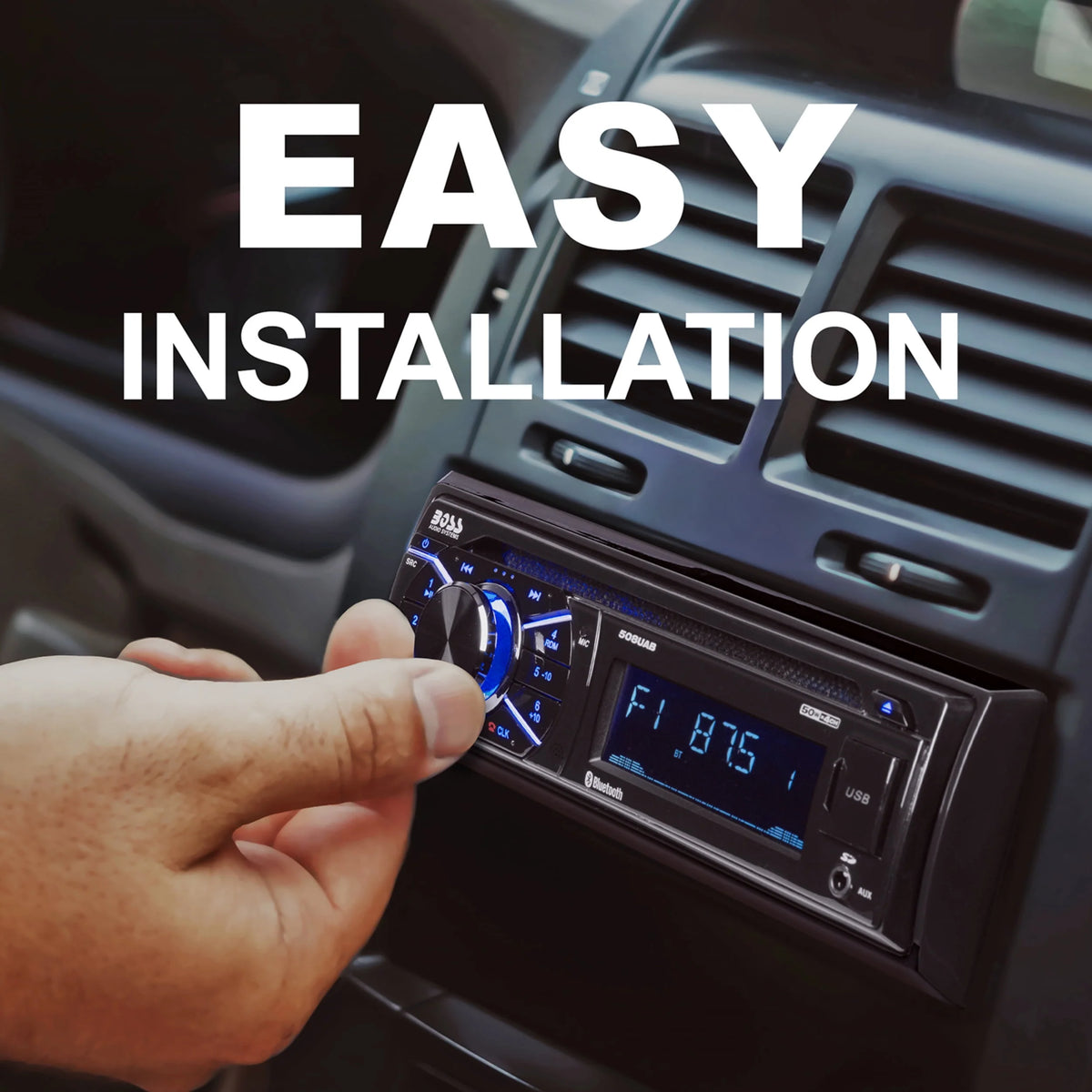 Single Din Car Stereo and Speakers K6145