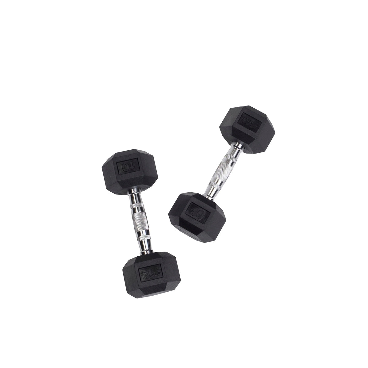 60 lbs. Rubber Hex Dumbbell Set A618