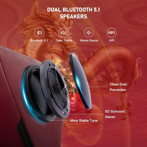 Blue Ergonomic Gaming Chair with Footrest R4799