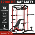 1200LBS Capacity Power Rack with LAT Pulldown System N75431