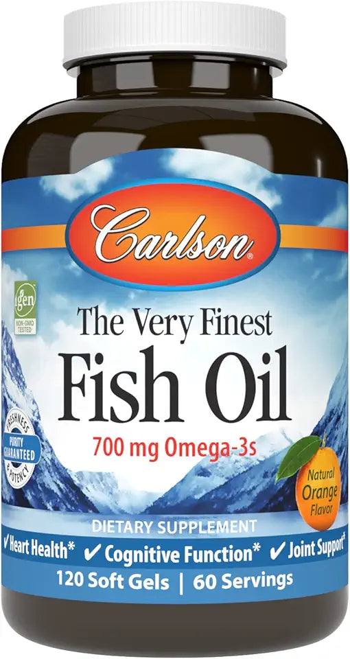 700 mg Omega-3 Orange Fish Oil Softgels N41040