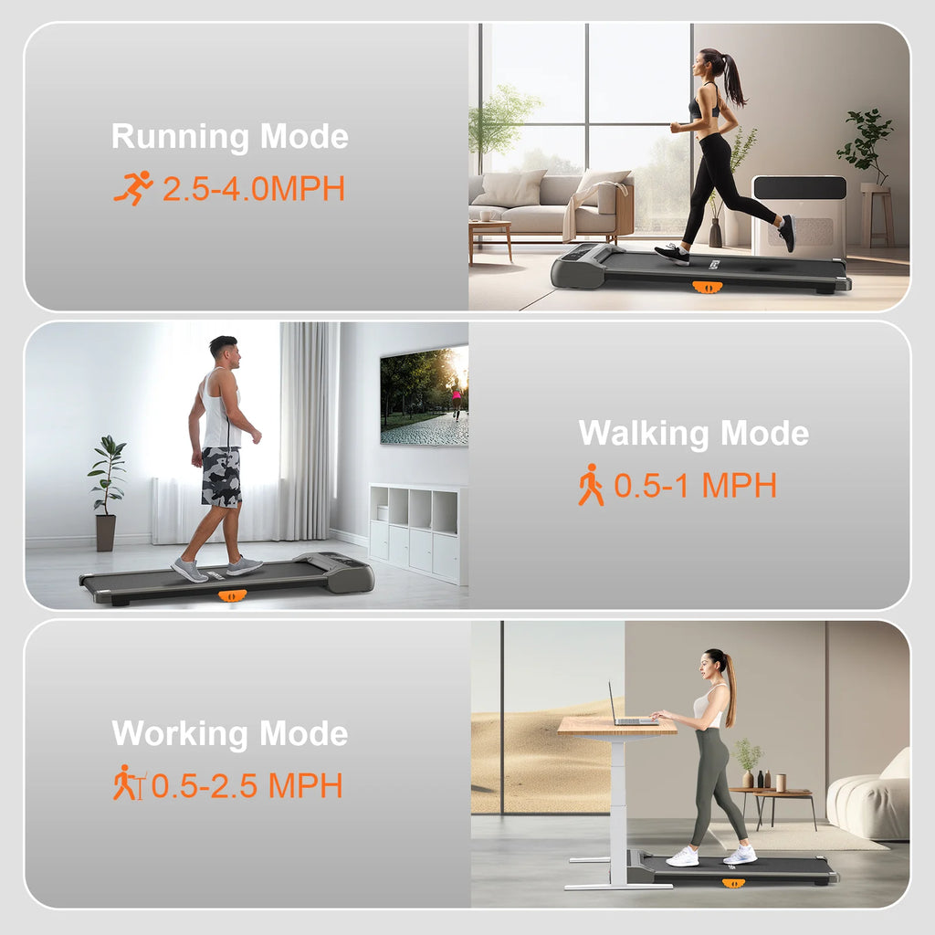 2.5HP Under Desk Treadmill with Remote Control L287