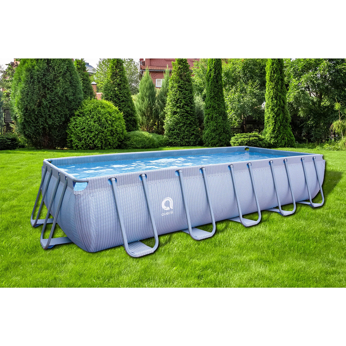 18 Foot x 39.5 Inch Rectangle Above Ground Swimming Pool C27690