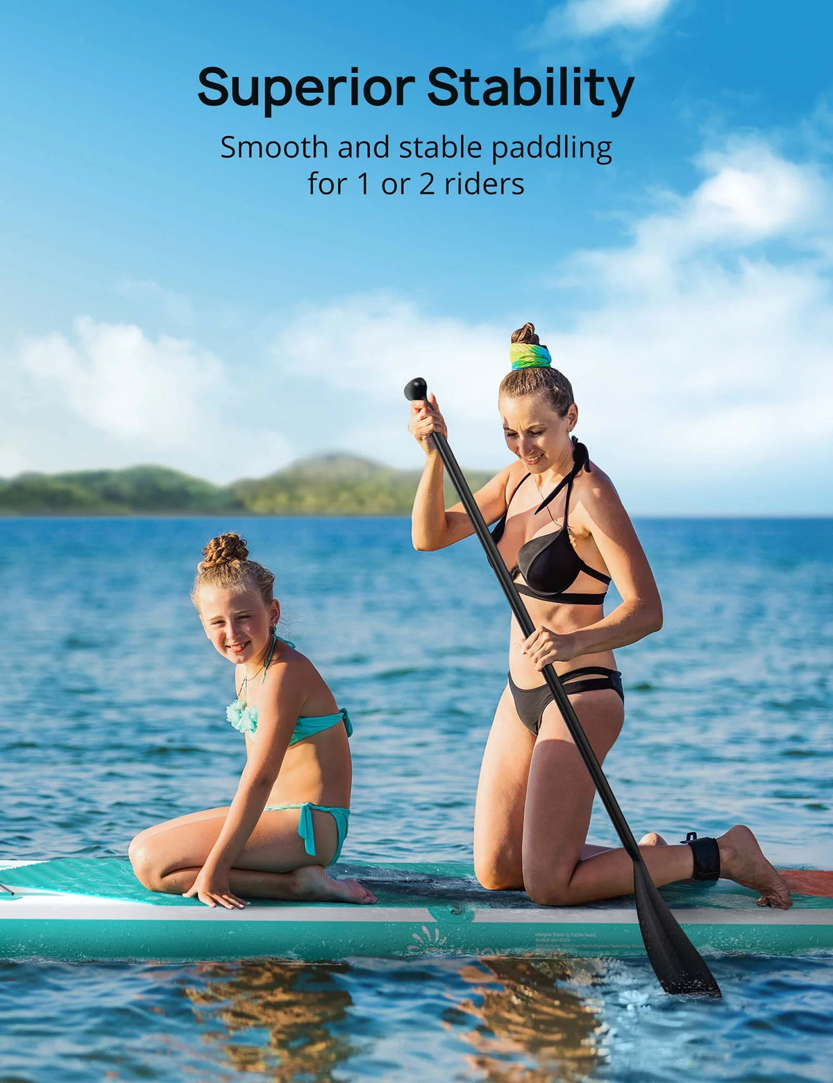 10.8 ft Inflatable Stand Up Paddle Board with Pump J733